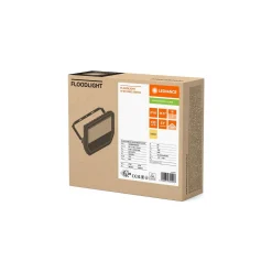 Ledvance LED Strålkastare Aluminium Vit 41W 5500lm 100D - 830 Varm Vit | IP66 - Symmetrisk