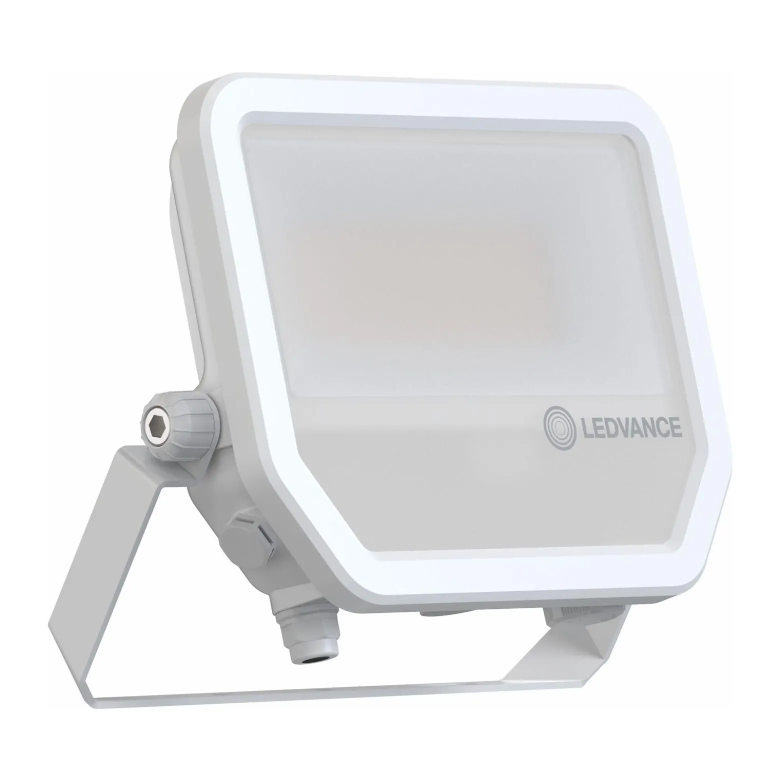 Ledvance LED Strålkastare Aluminium Vit 41W 5500lm 100D - 830 Varm Vit | IP66 - Symmetrisk