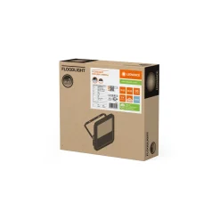 Ledvance LED Strålkastare 100 Aluminium Vit 69W 10000lm 100D - 865 Dagsljus | IP66 - Symmetrisk