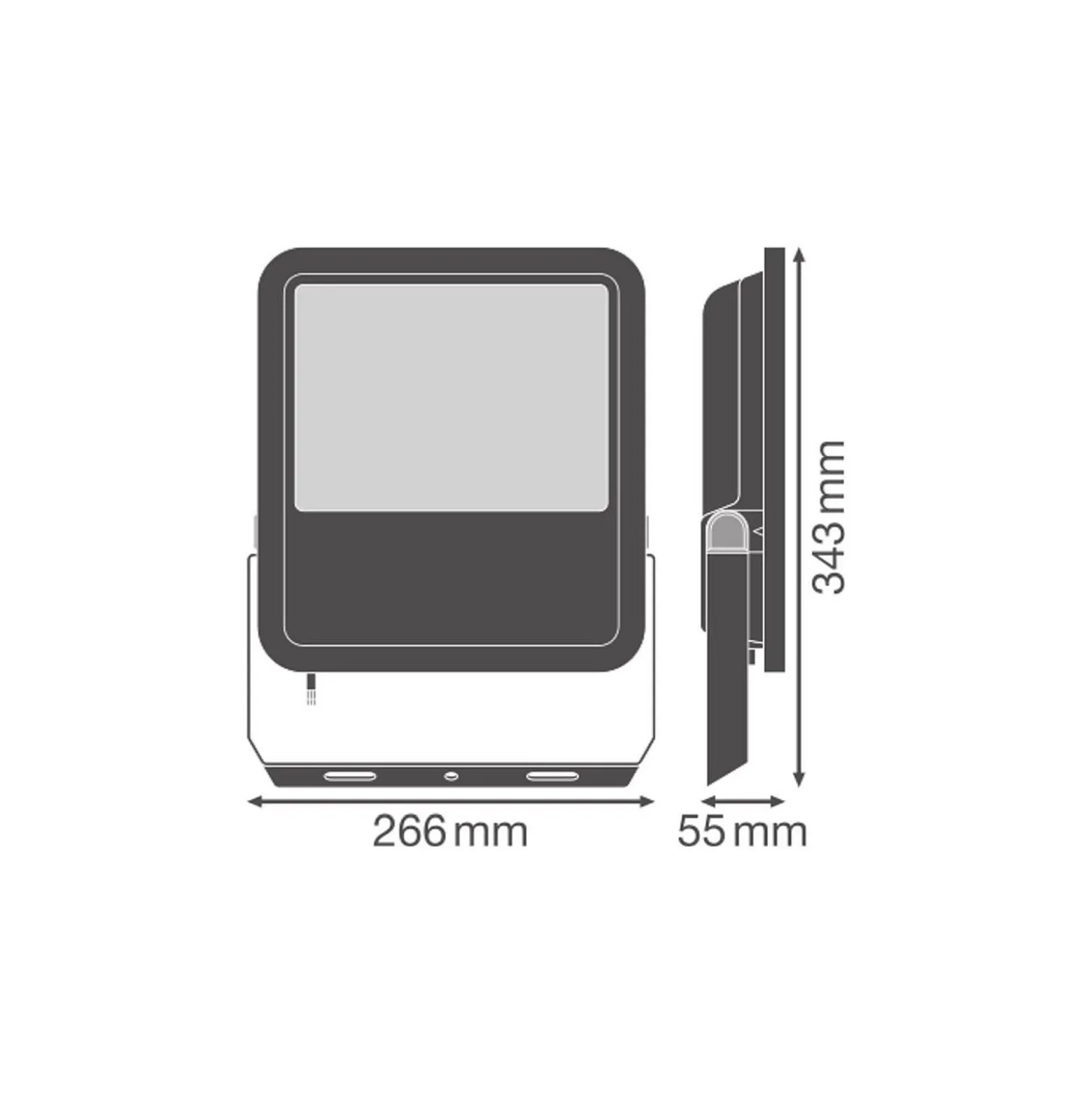Ledvance LED Strålkastare Area Gen 2 Svart 67W 10000lm - 840 Kallvit| IP66 - Asymmetrisk