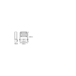 Ledvance LED Strålkastare Endura Svart 10W 800lm 100D - 830 Varm Vit | IP44 - Rörelse- och ljussensor - Symmetrisk