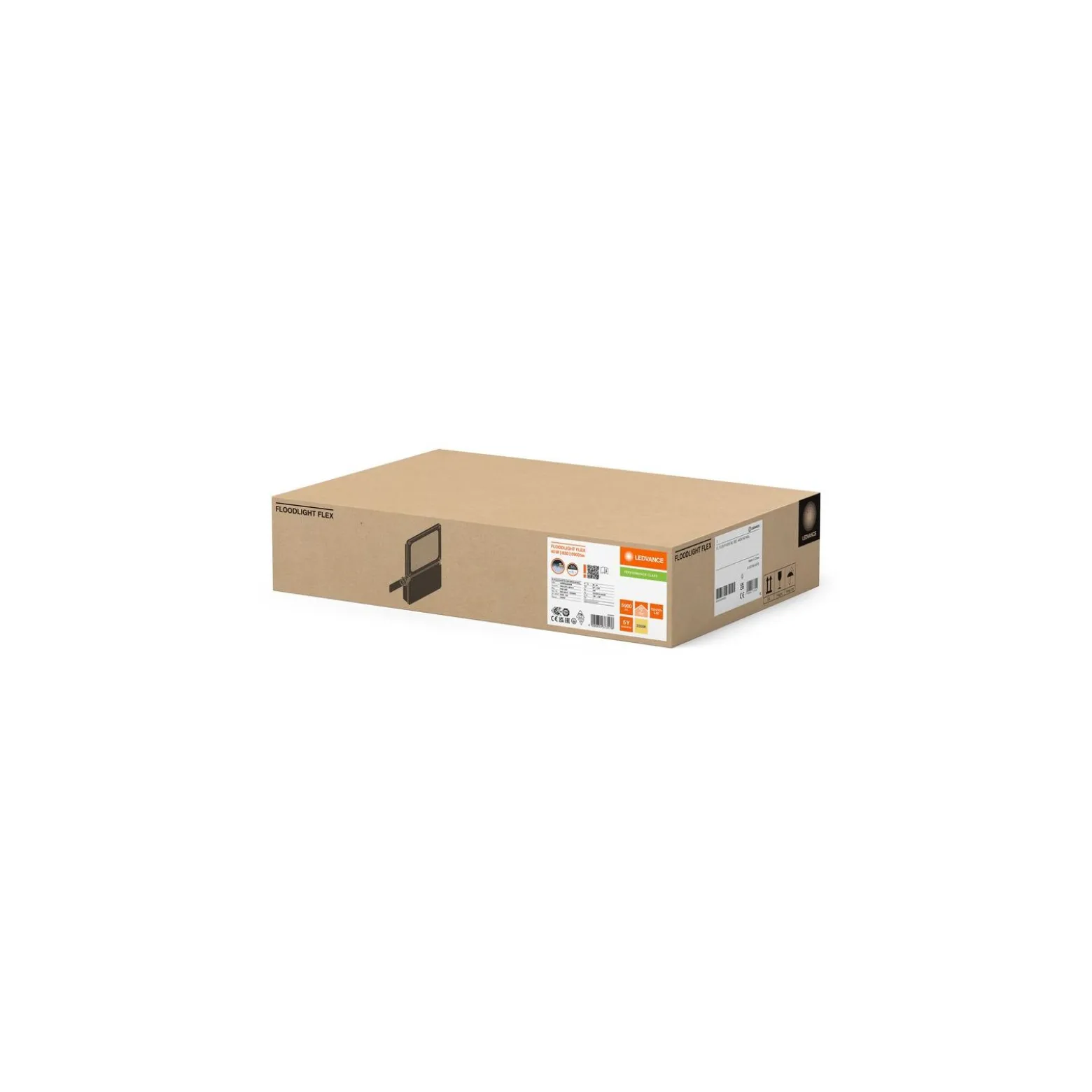 Ledvance LED Strålkastare Flex Vit 40W 5900lm 55x120D - 830 Varm Vit | IP66 - Asymmetrisk