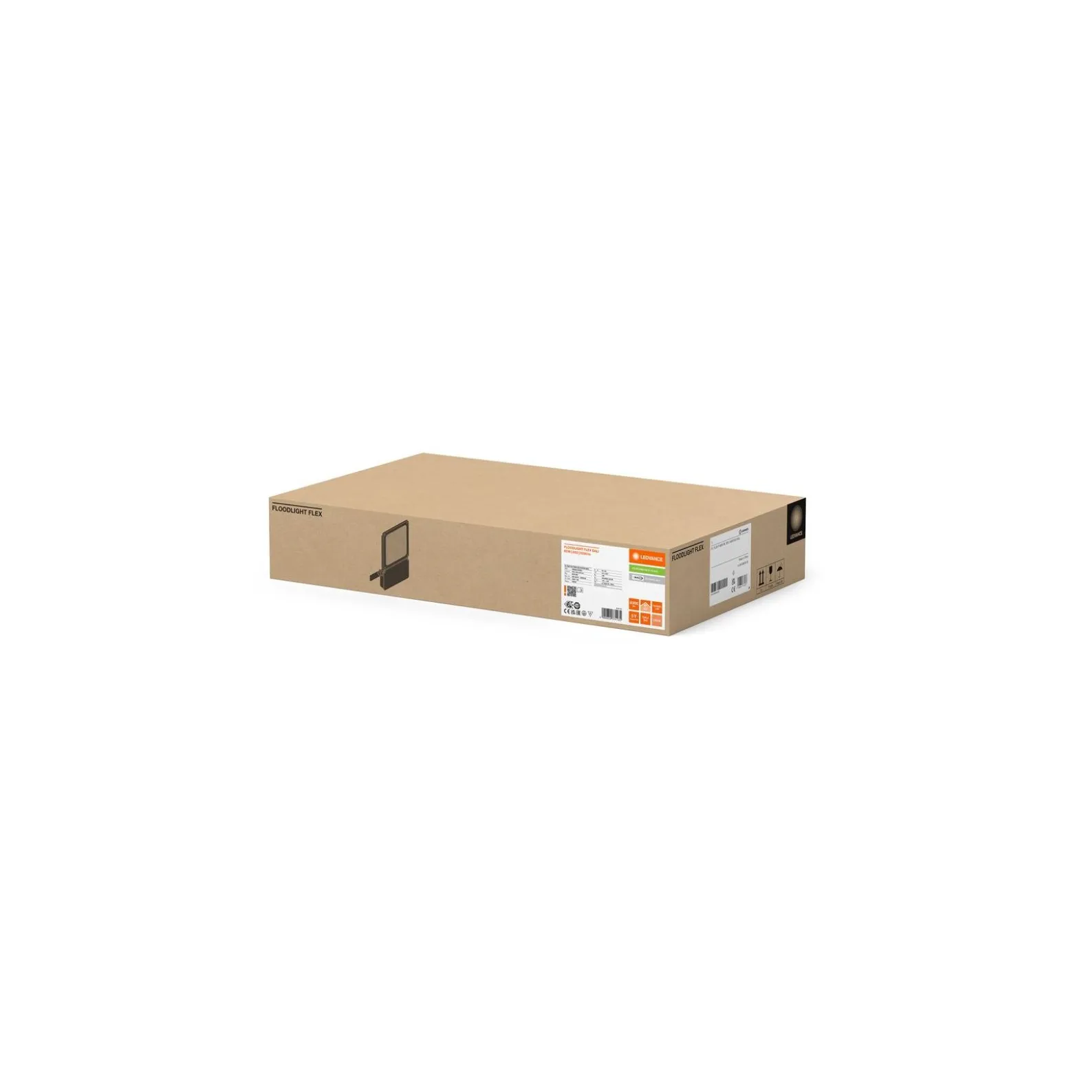 Ledvance LED Strålkastare Flex Vit 80W 8300lm 45x140D - 822 Extra Varm Vit | IP66 - Dali Dimbar - Asymmetrisk