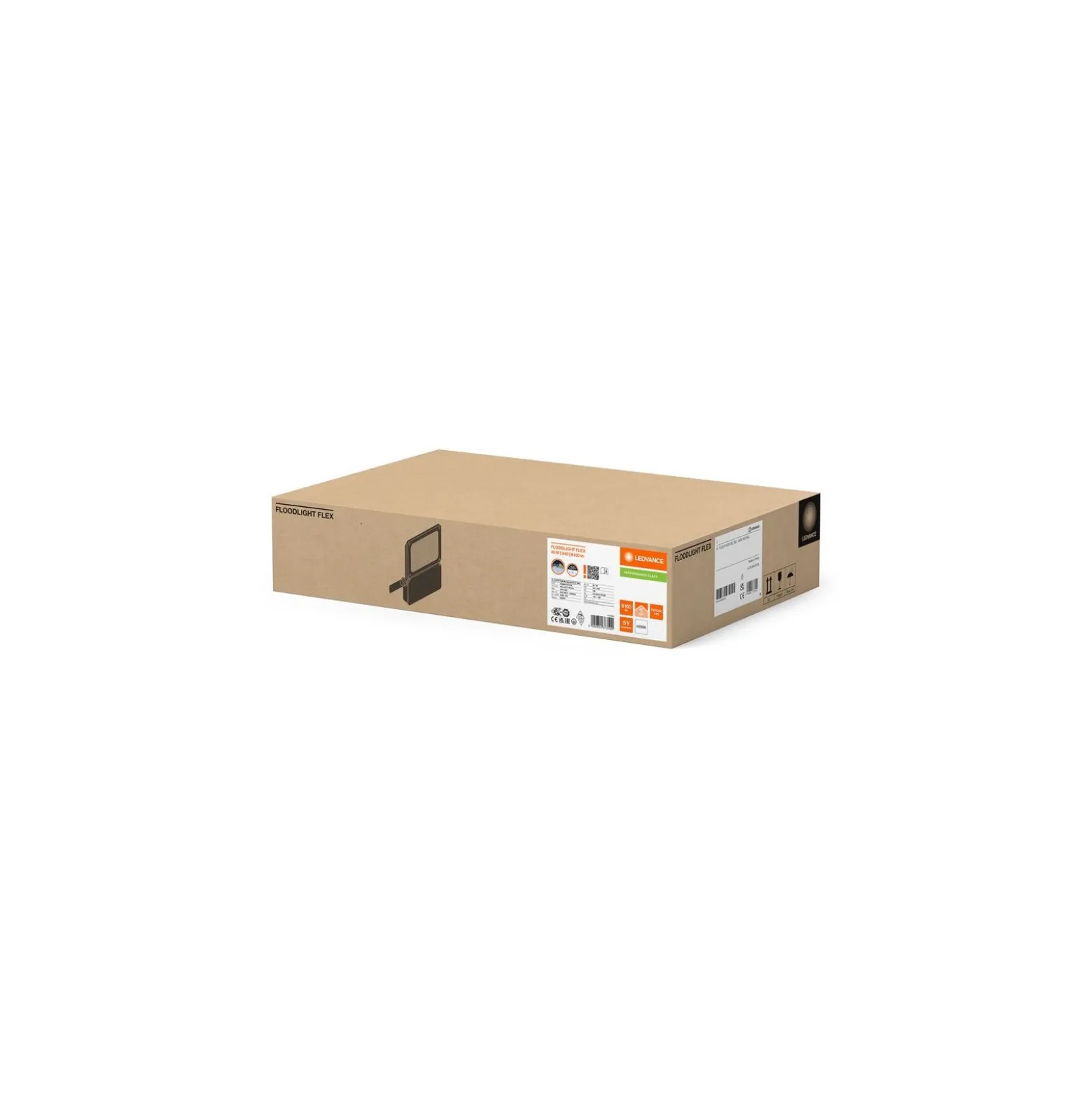 Ledvance LED Strålkastare Flex Vit 40W 6100lm 45x140D - 840 Kallvit | IP66 - Asymmetrisk