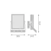 Ledvance LED Strålkastare High Mast Aluminium Svart 470W 70000lm 90D - 740 Kallvit | IP66 - Symmetrisk - Exkl. Drivdon