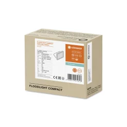 Ledvance LED Strålkastare Kompakt Vit 10W 1000lm 100D - 840 Kallvit | IP65 - Symmetrisk