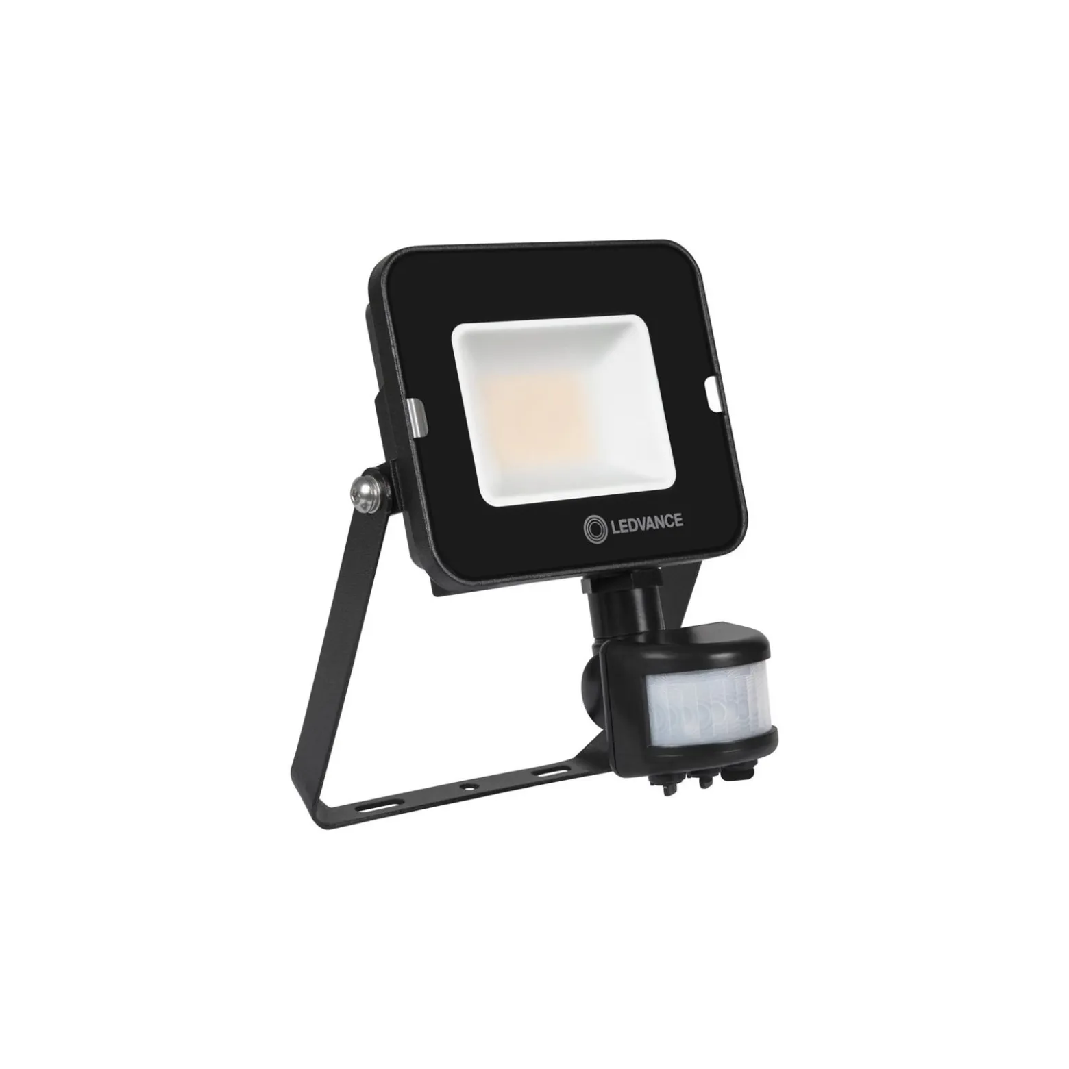 Ledvance LED Strålkastare Kompakt Svart 20W 2000lm 100D - 840 Kallvit | IP65 - Symmetrisk - Rörelse- och ljussensor
