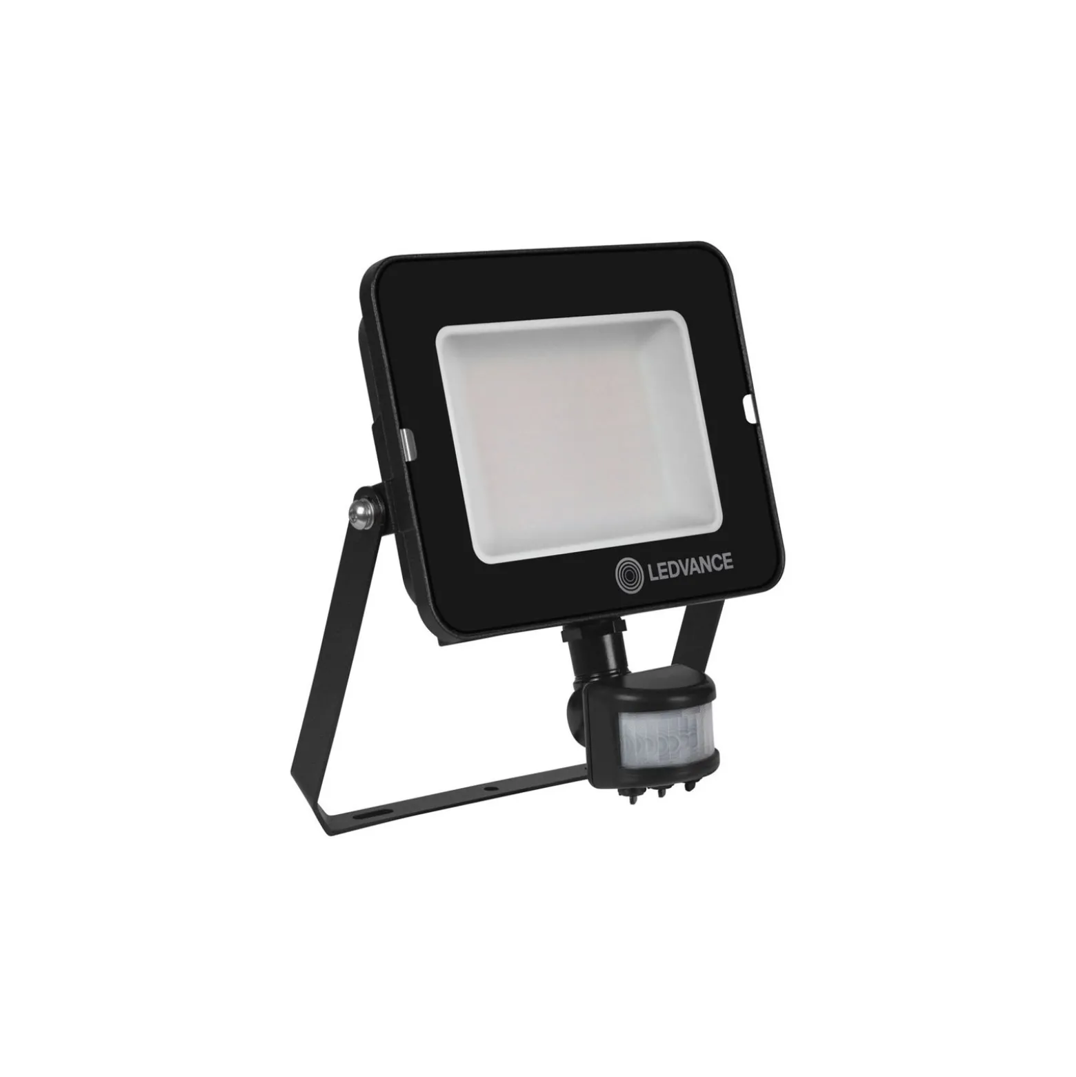 Ledvance LED Strålkastare Kompakt Svart 50W 4500lm 100D - 830 Varm Vit | IP65 - Symmetrisk - Rörelse- och ljussensor