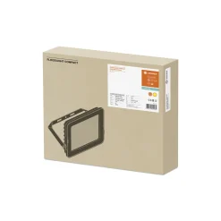 Ledvance LED Strålkastare Kompakt Svart 90W 8100lm 100D - 830 Varm Vit | IP65 - Symmetrisk