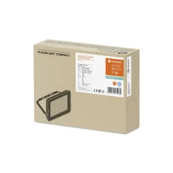 Ledvance LED Strålkastare Kompakt Svart 50W 5000lm 100D - 865 Dagsljus | IP65 - Symmetrisk