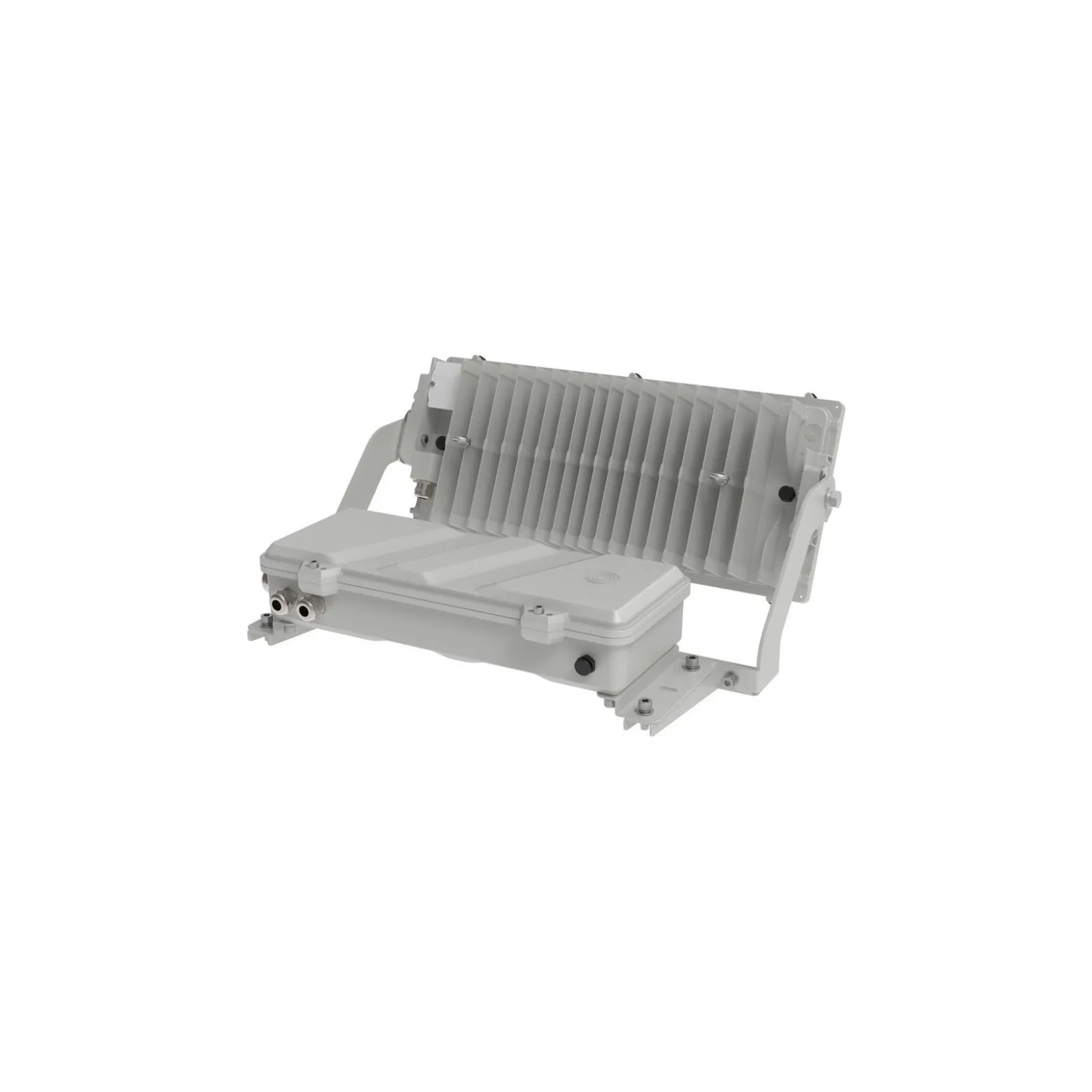 Ledvance LED Strålkastare Max Radial 45 Aluminium Grå 600W 76400lm 45D - 830 Varm Vit | IP66 - Symmetrisk