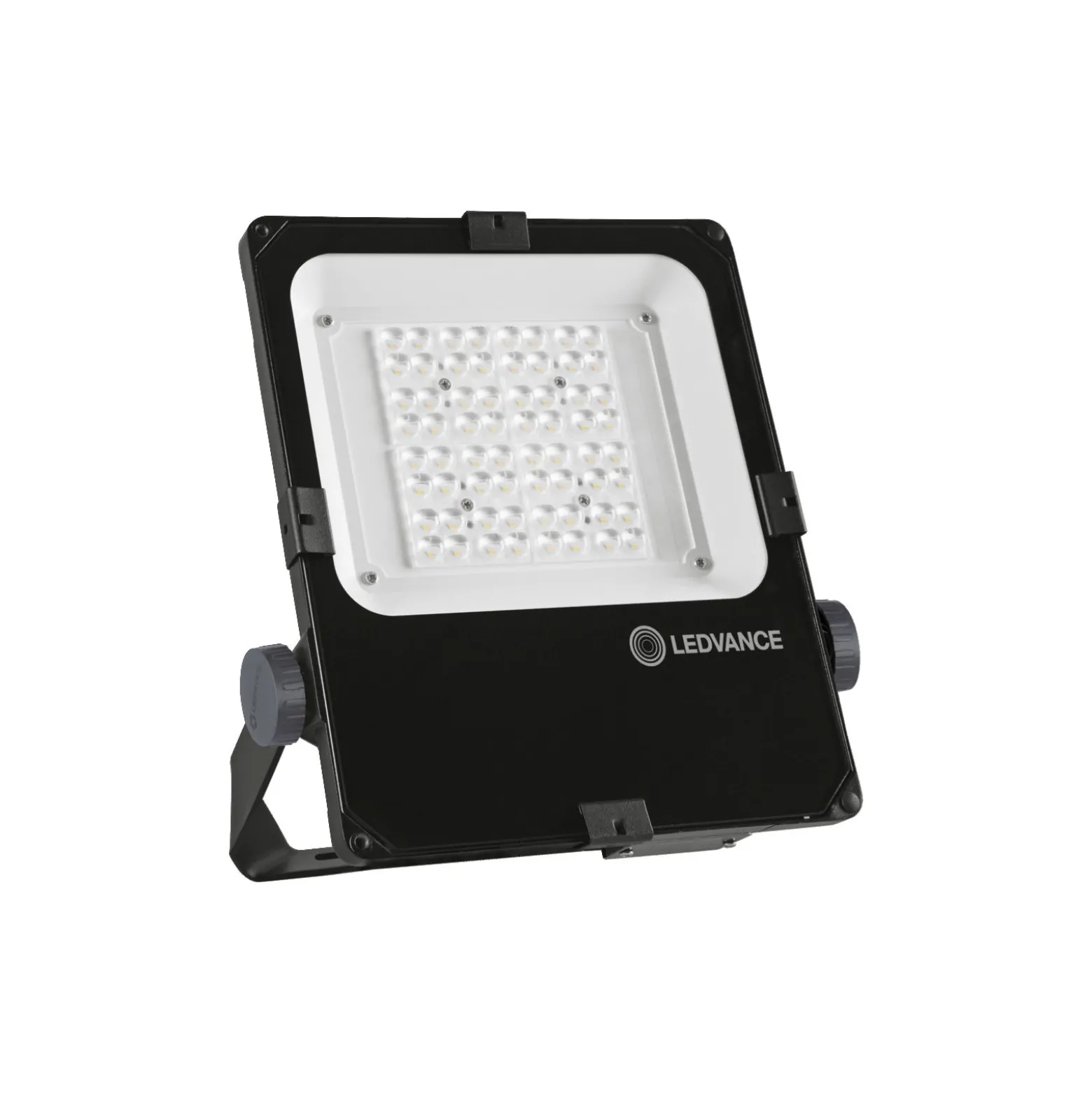 Ledvance LED Strålkastare Performance Svart 50W 6300lm 55x110D - 840 Kallvit | IP66 - Asymmetrisk