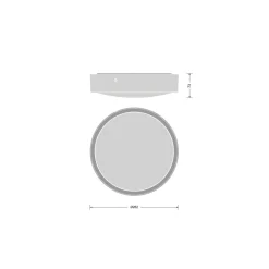 Ledvance LED Surface Bulkhead 262 10W 1220lm - 830-840 CCT | 262mm - IP65 - Rörelse- Och Ljussensor