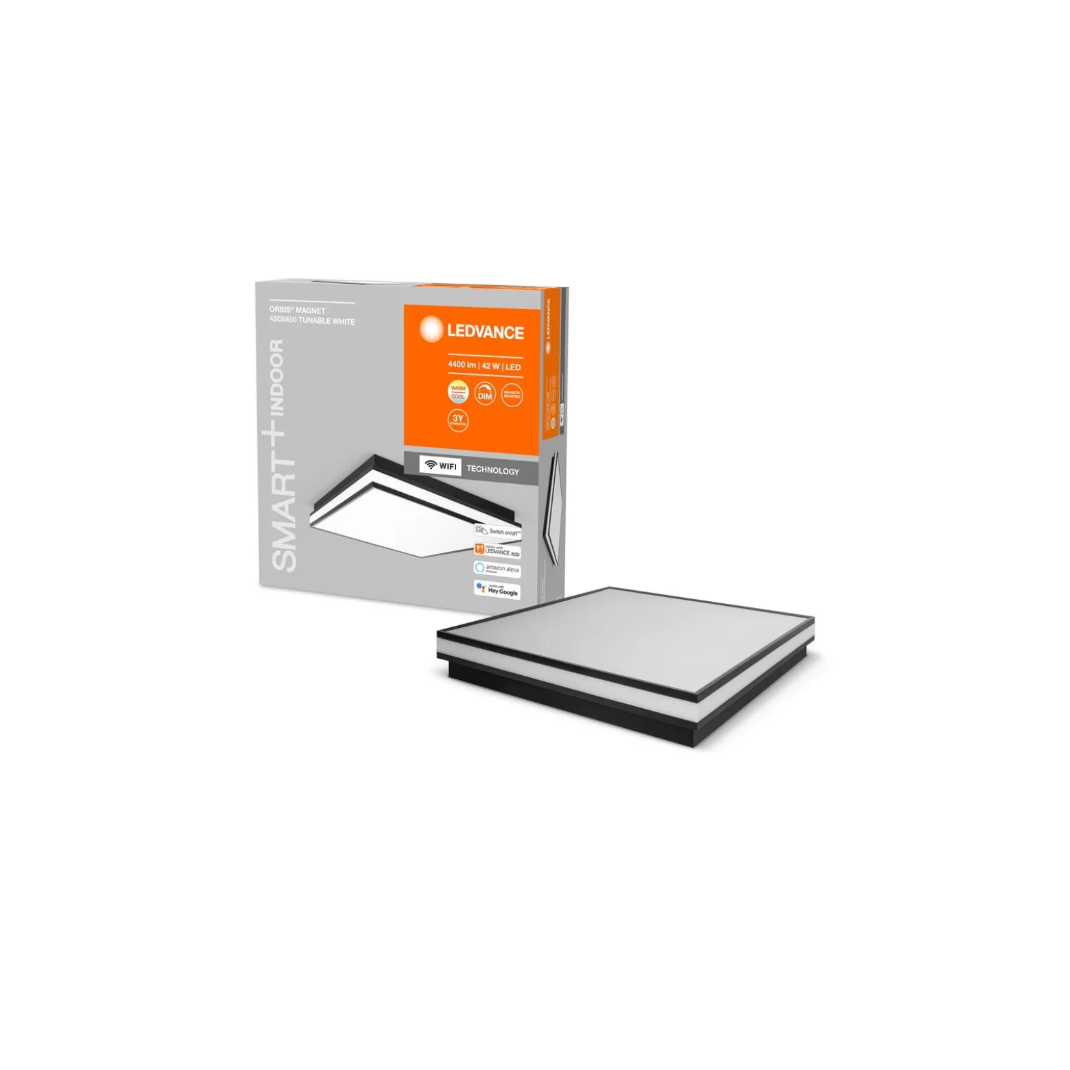 Ledvance LED Taklampa Magnet Svart 42W 2500lm - 830-865 Justerbar Vit | Dimbar