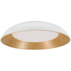 Ledvance LED Taklampa Orbis Alva Vit och Trä 36W 1600lm - 830 Varm Vit | Touchdimmerbar
