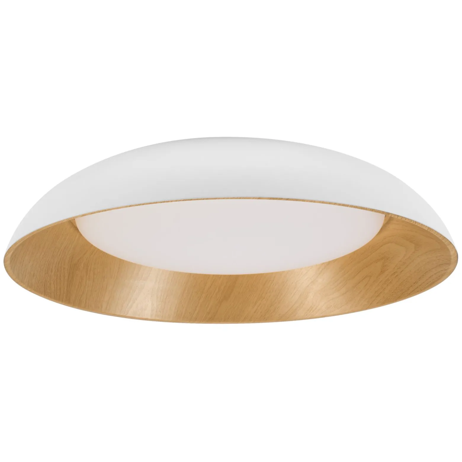 Ledvance LED Taklampa Orbis Alva Vit och Trä 36W 1600lm - 830 Varm Vit | Touchdimmerbar