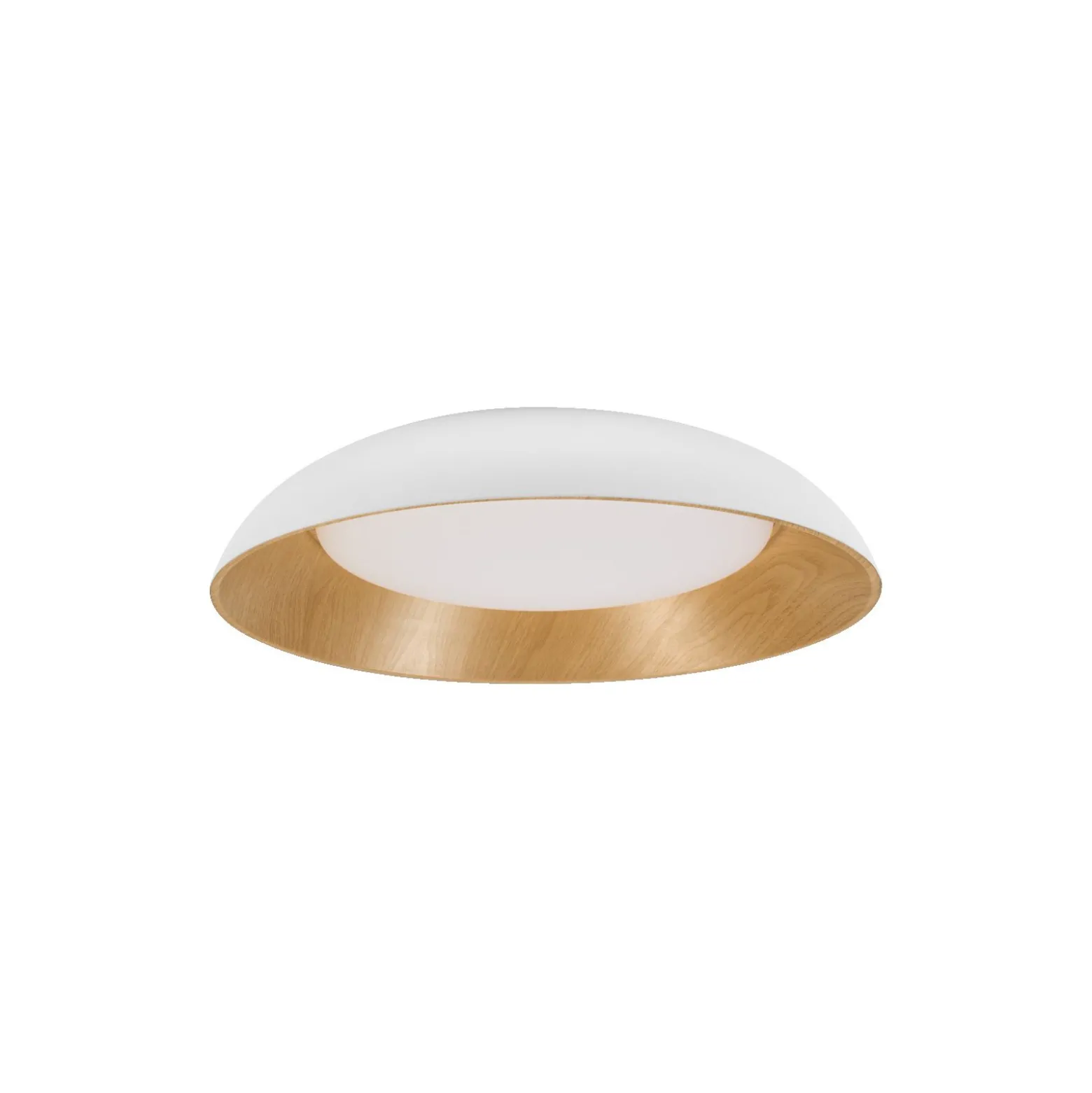 Ledvance LED Taklampa Orbis Alva Vit och Trä 36W 1600lm - 830 Varm Vit | Touchdimmerbar