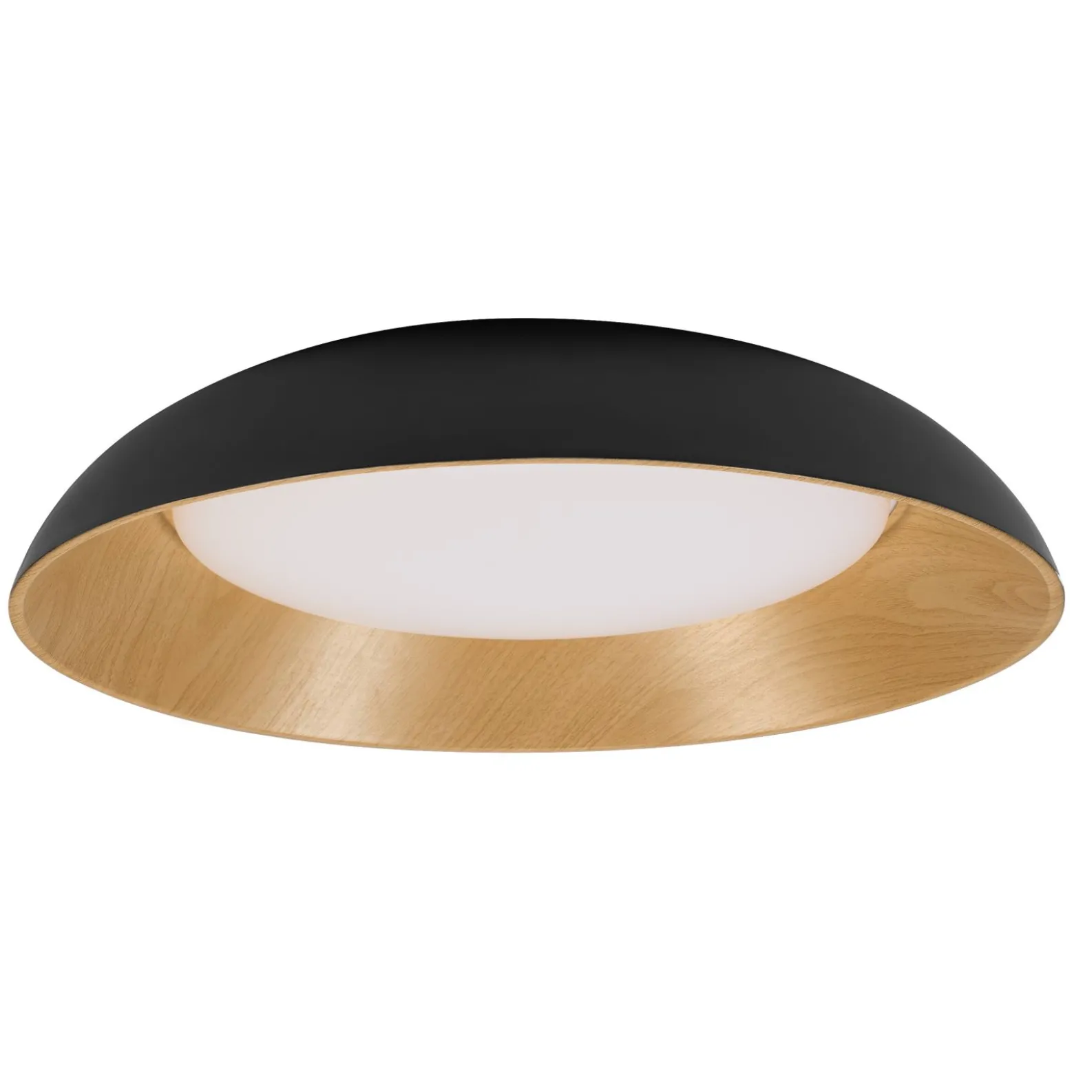 Ledvance LED Taklampa Orbis Alva Svart och Trä 36W 1600lm - 830 Varm Vit | Touchdimmerbar