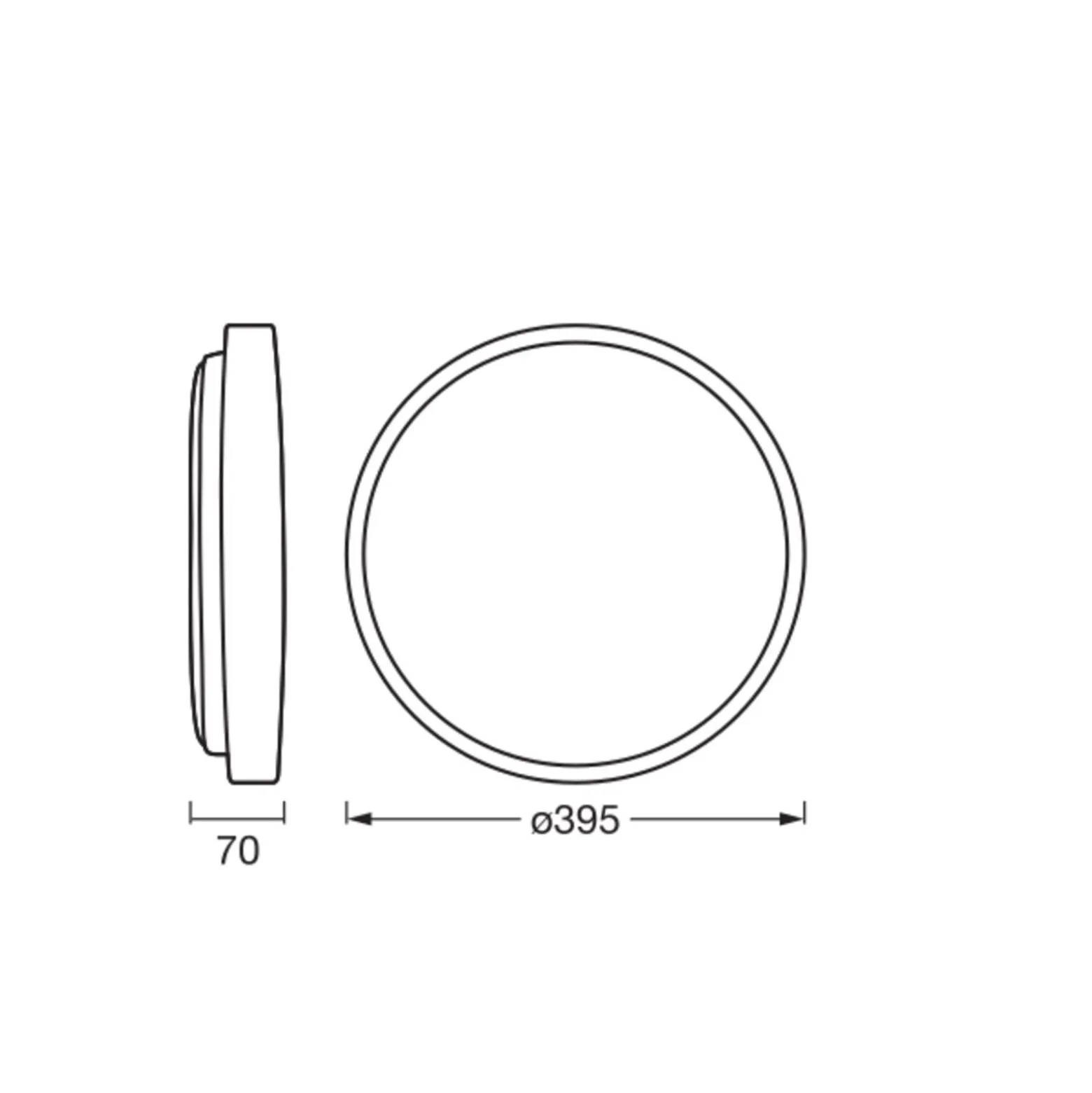 Ledvance LED Taklampa Orbis Alison Vit 24W 1500lm - 830 Varm Vit | Touchdimmerbar