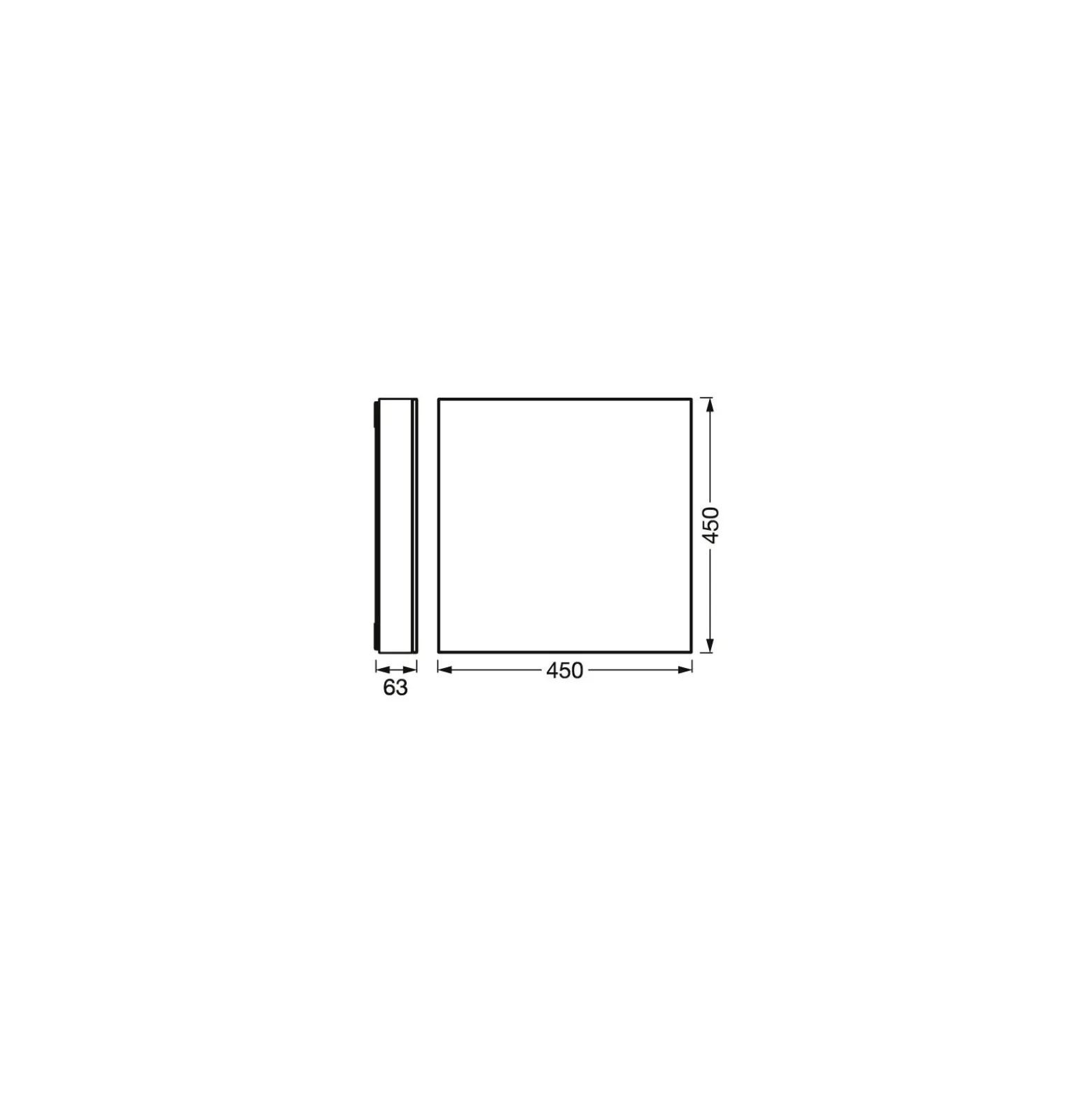 Ledvance LED Taklampa Planon Vit 24W 1300lm - 830-865 Justerbar Vit | Dimbar