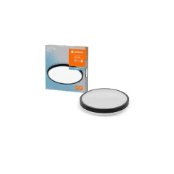 Ledvance LED Taklampa Vägglampa Badrumsbelysning Svart 18W 1150lm - 830-840 CCT | IP44
