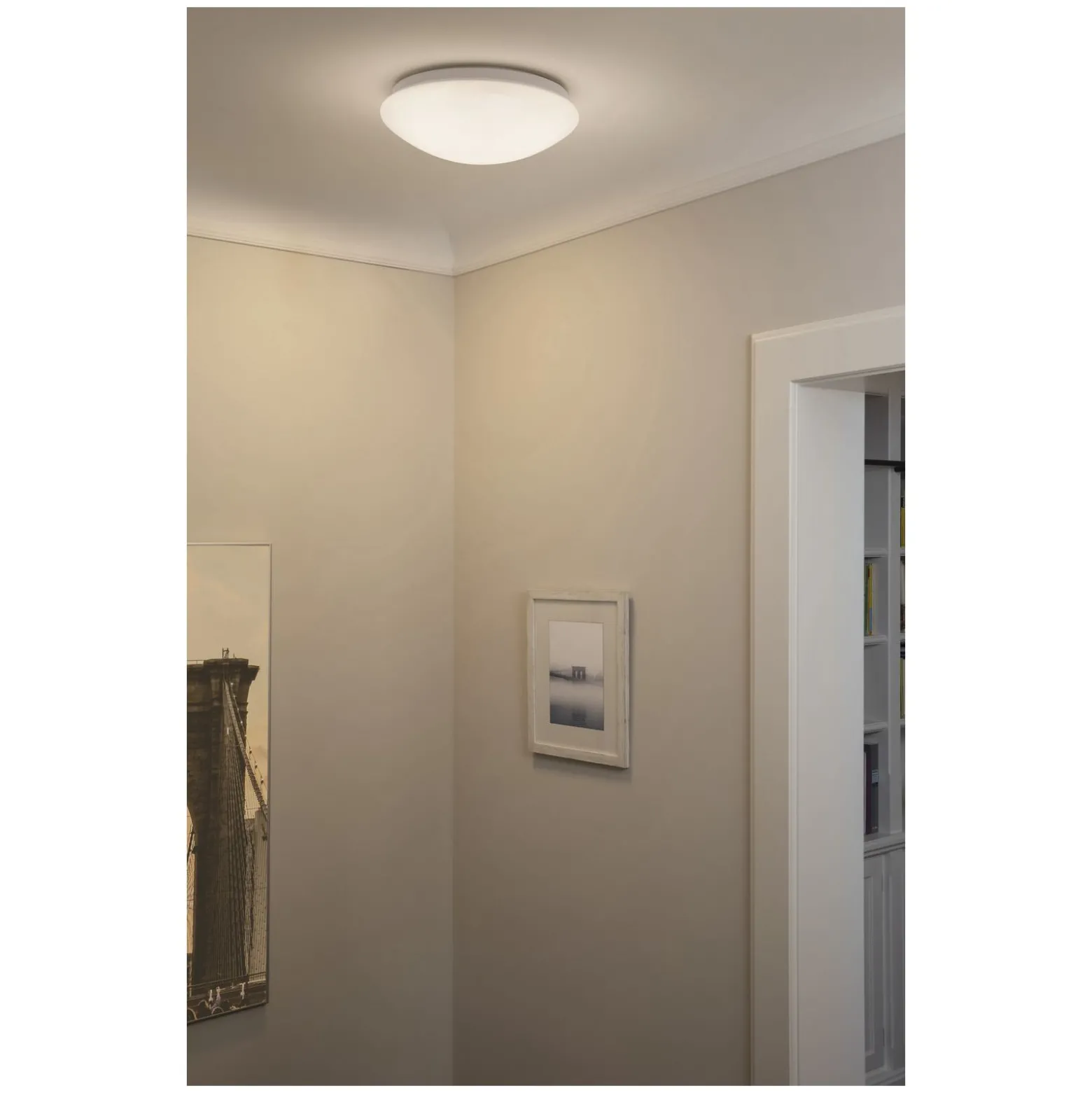 Ledvance LED Taklampa Vägglampa Badrumsbelysning Svart 18W 1150lm - 830-840 CCT | IP44
