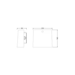 Ledvance LED Urban Väggpack Aluminium Grå 20W 2300lm - 830-840 CCT