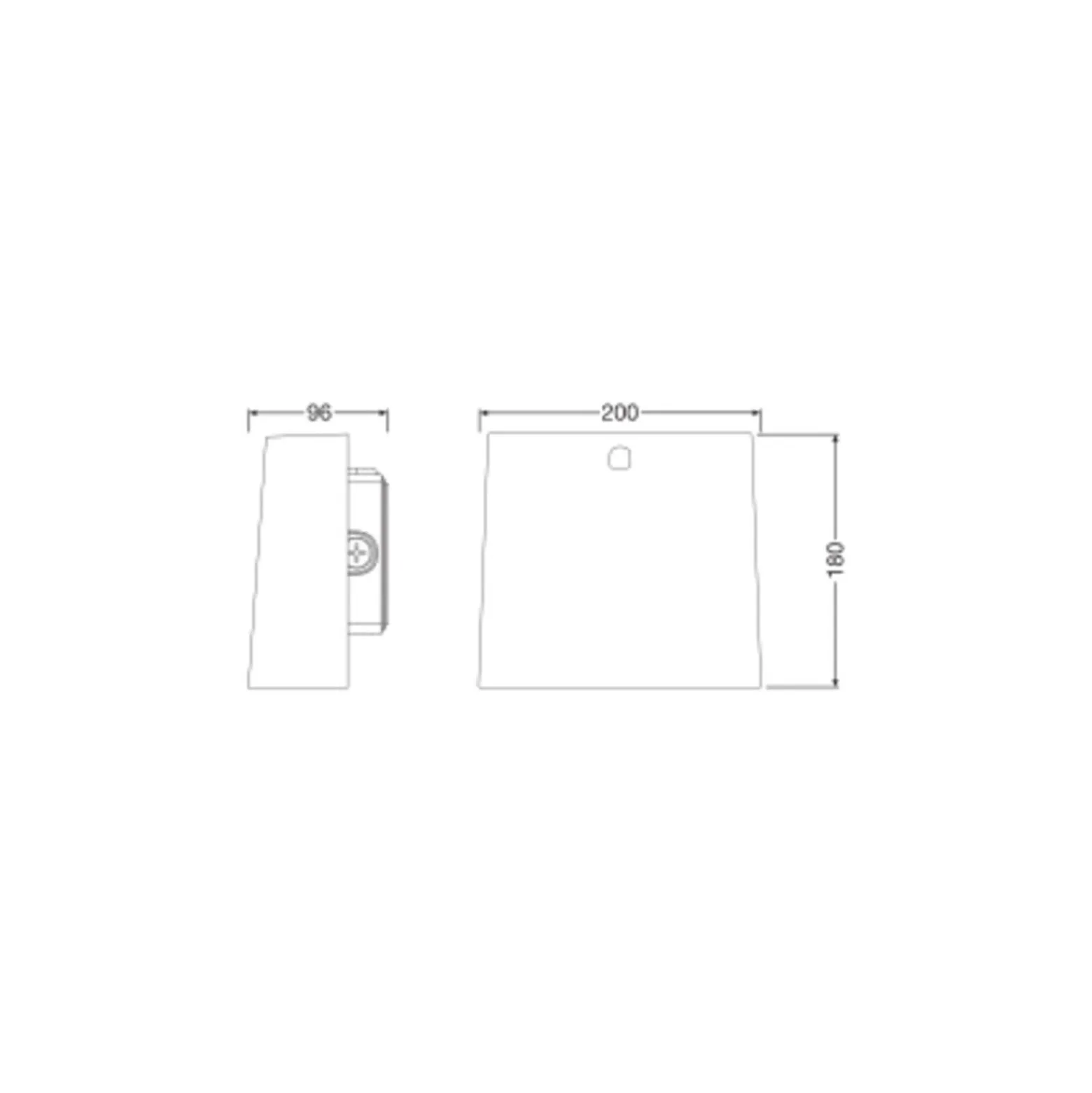 Ledvance LED Urban Väggpack Aluminium Grå 40W 4600lm - 830 Varm Vit