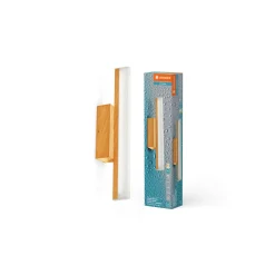 Ledvance LED Vägglampa Badrumsbelysning Orbis Mirror Trä 6W 650lm - 830-840 CCT | IP44 - Touchdimmerbar