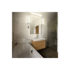 Ledvance LED Vägglampa Badrumsbelysning Orbis Rör Frost Vit 12W 1200lm - 830-840 CCT | IP44 - Touchdimmerbar