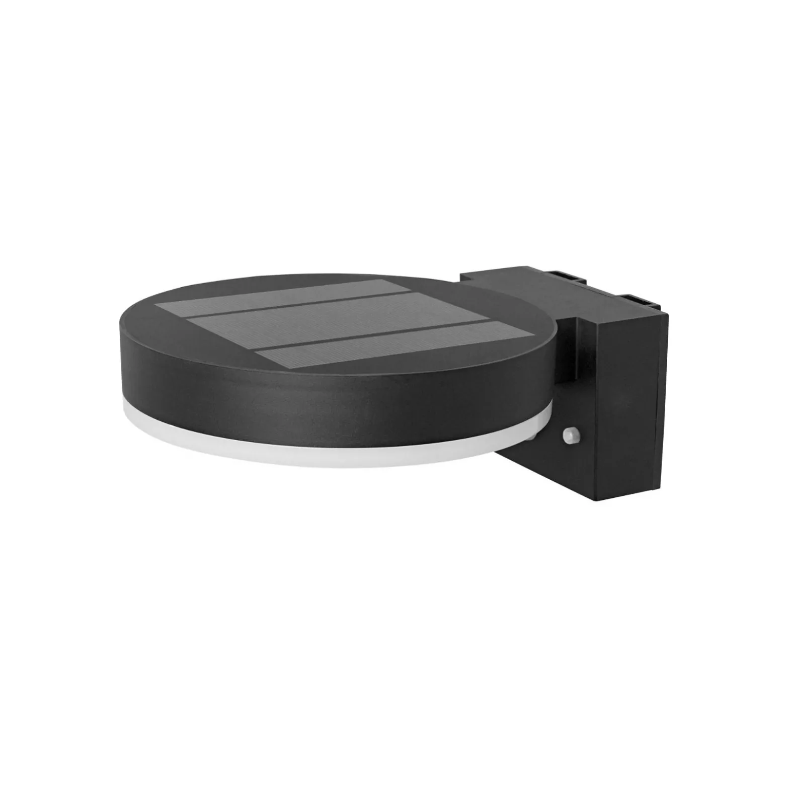 Ledvance LED Vägglampa Endura Stil Circle Svart 6W 400lm - 830 Varm Vit | Solar - Rörelse- och ljussensor