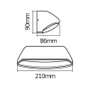 Ledvance LED Vägglampa Endura Stil Wide Mörk Grå 12W - 830
