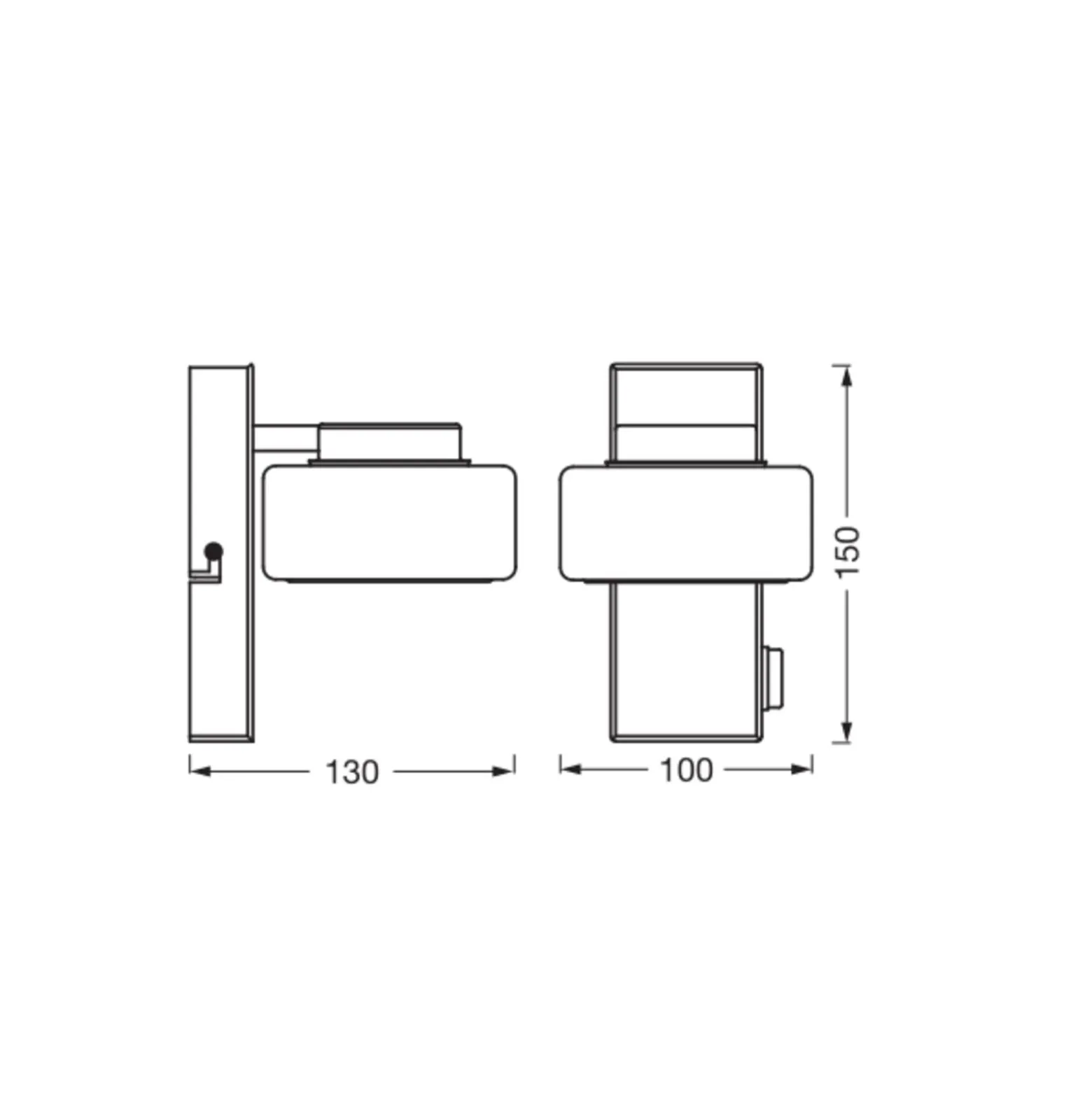 Ledvance LED Vägglampa Utomhus Orbis Flamma Svart 5W 350lm - 830-840 CCT | IP44