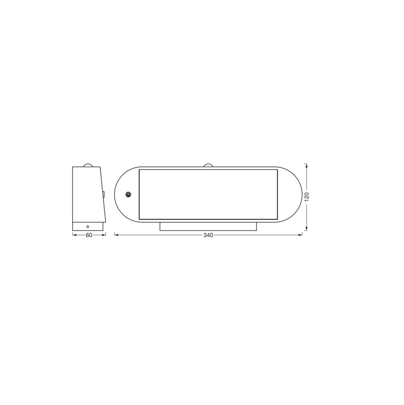 Ledvance LED Vägglampa Utomhus Endura Stil Svart 6W 540lm - 840 Kallvit | IP44 - Rörelse- och Ljussensor