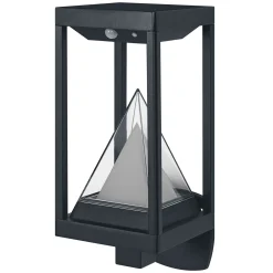 Ledvance LED Vägglampa Utomhus Alps Svart 6W 400lm - 830 Varm Vit | RGBW - IP44 - Rörelse- och Ljussensor - Dimbar