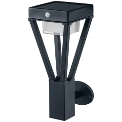 Ledvance LED Vägglampa Utomhus Endura Stil Svart 6W 550lm - 830 Varm Vit | IP44 - Rörelse- och Ljussensor