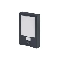 Ledvance LED Vägglampa Utomhus Kamera Grå 22W 1500lm - 830 Varm Vit | IP44 - Rörelse- och Ljussensor - Dimbar