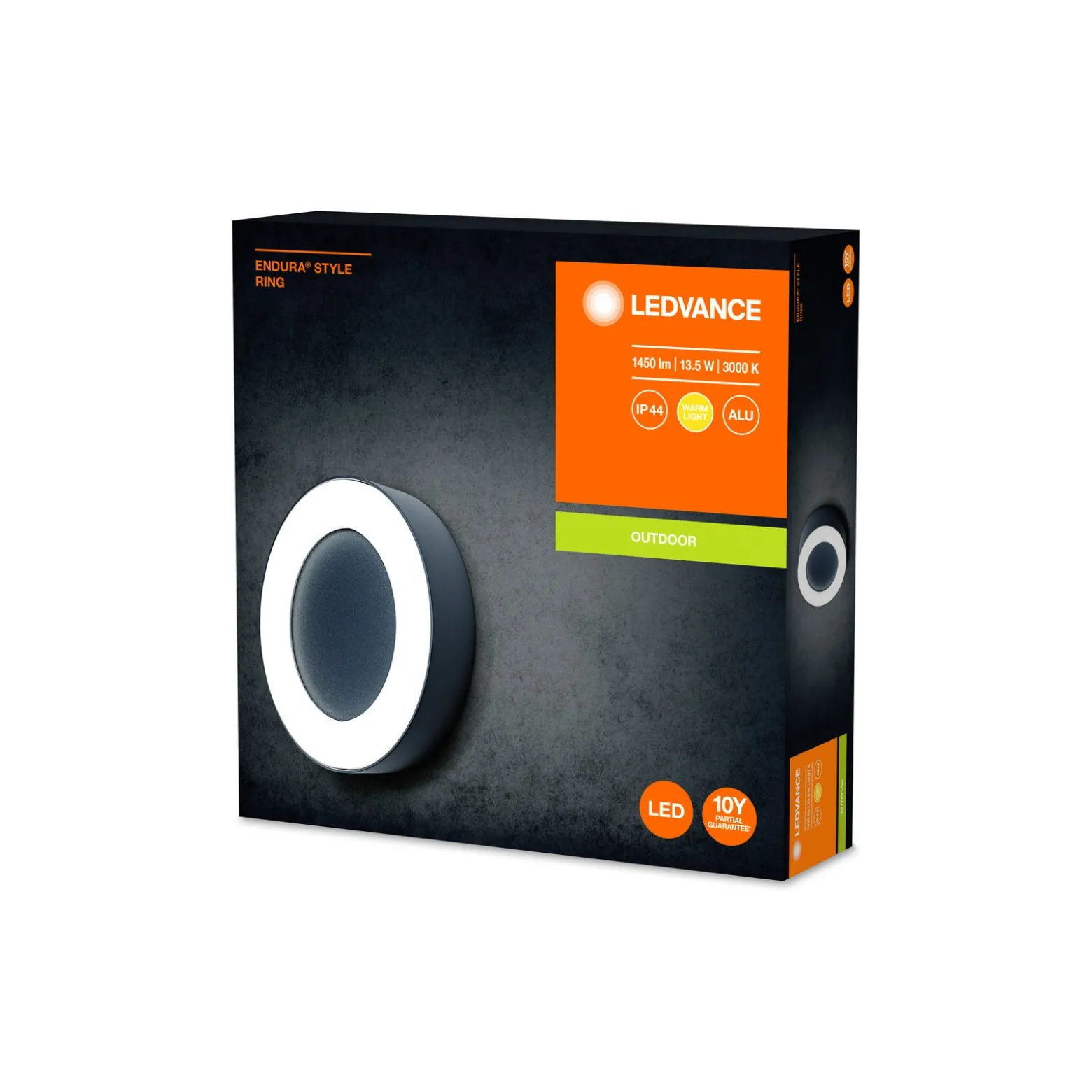 Ledvance LED Vägg light Endura Stil Ring Mörk Grå 13.5W - 830
