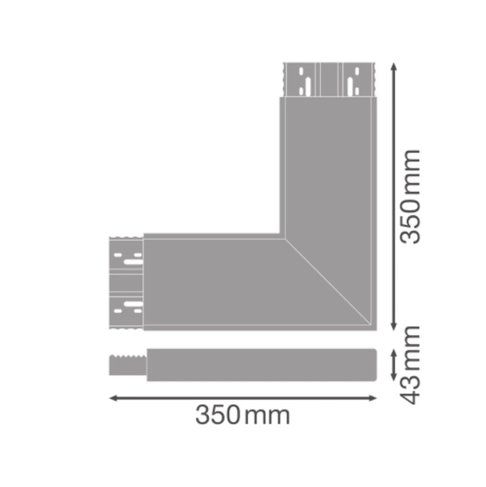 Ledvance Linear IndiviLED Hörn Anslutningsstycke Vit