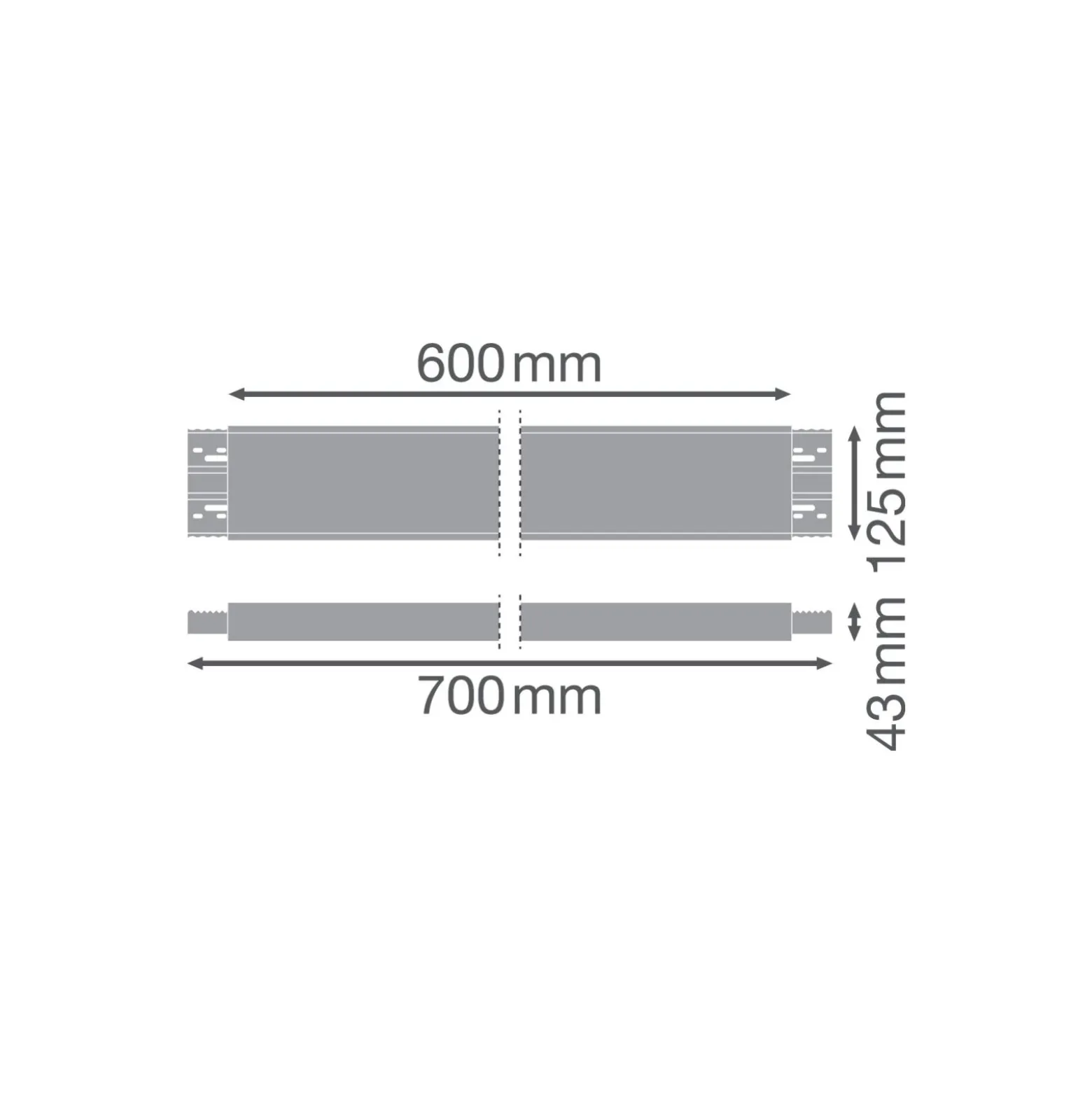 Ledvance Linear IndiviLED Infill 600 Vit