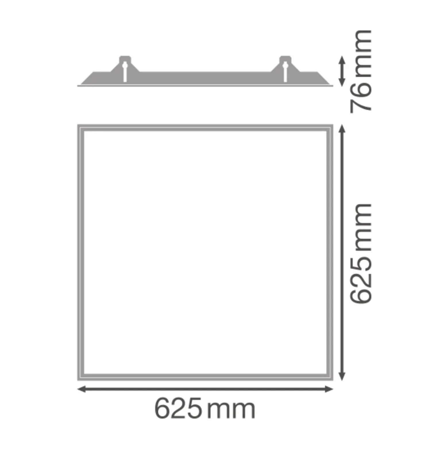Ledvance Panel 600 Infälld Frame