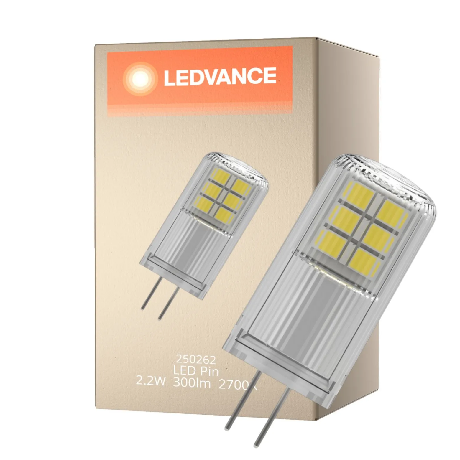Ledvance Performance LED Capsule Klar G4 2.2W 300lm - 827 Extra Varm Vit | Ersättare 28W