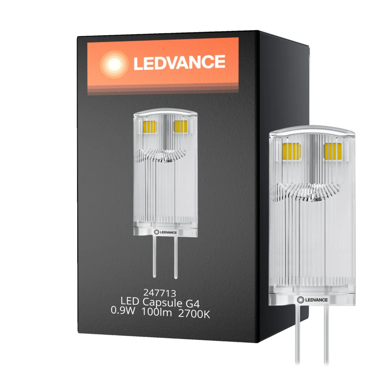 Ledvance Performance LED Capsule G4 Klar 0.9W 100lm - 827 Extra Varm Vit | Ersättare 10W