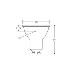 Ledvance Performance LED Spot Reflektor GU10 PAR16 6.9W 620lm 120D - 827 Extra Varm Vit | Ersättare 49W