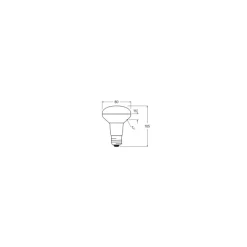 Ledvance Performance LED Spot E27 R80 4.9W 345lm 36D - 927 Extra Varm Vit | Bästa färgåtergivning - Dimbar - Ersättare 60W