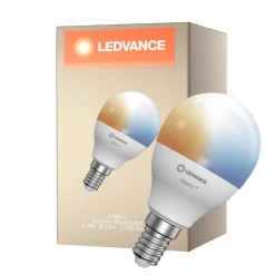 Ledvance Smart+ BT E14 Päron 5W 470lm - 827-865 Justerbar Vit | Dimbar - Ersättare 40W