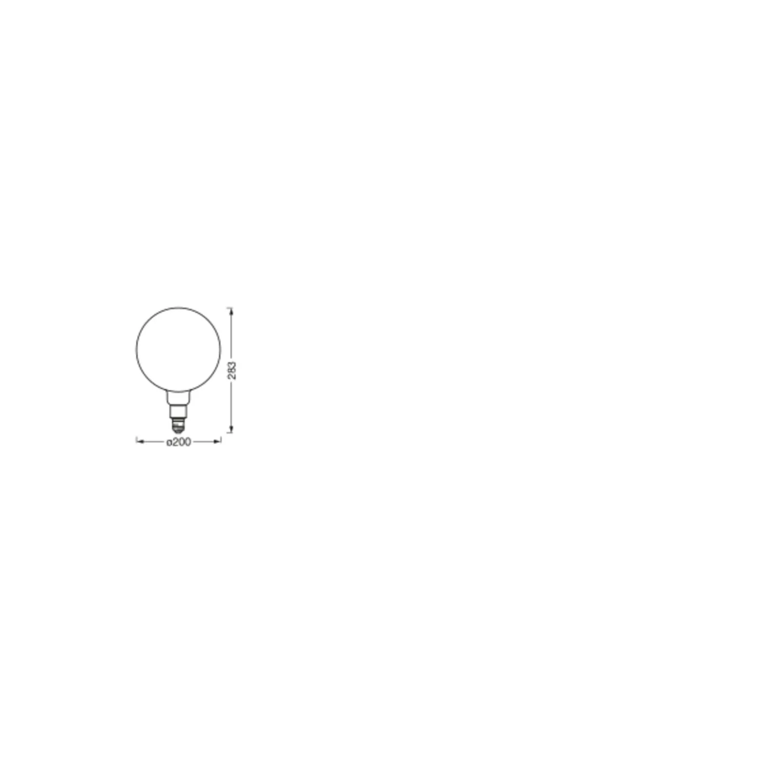 Ledvance Smart+ E27 Globe Classic Filament Rökig 6W 430lm - 825 Extra Varm Vit | Dimbar - Ersättare 40W