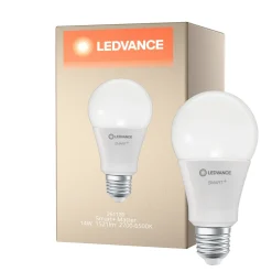 Ledvance Smart+ Matter E27 A70 14W 1521lm - 827-865 Justerbar Vit | RGBW - Dimbar - Ersättare 100W