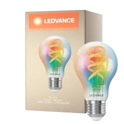 Ledvance Smart+ Matter E27 A60 4.8W 470lm - 827-865 Justerbar Vit | RGBW - Dimbar - Ersättare 40W