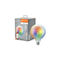 Ledvance Smart+ Matter E27 G125 4.8W 470lm - 827-865 Justerbar Vit | RGBW - Dimbar - Ersättare 40W